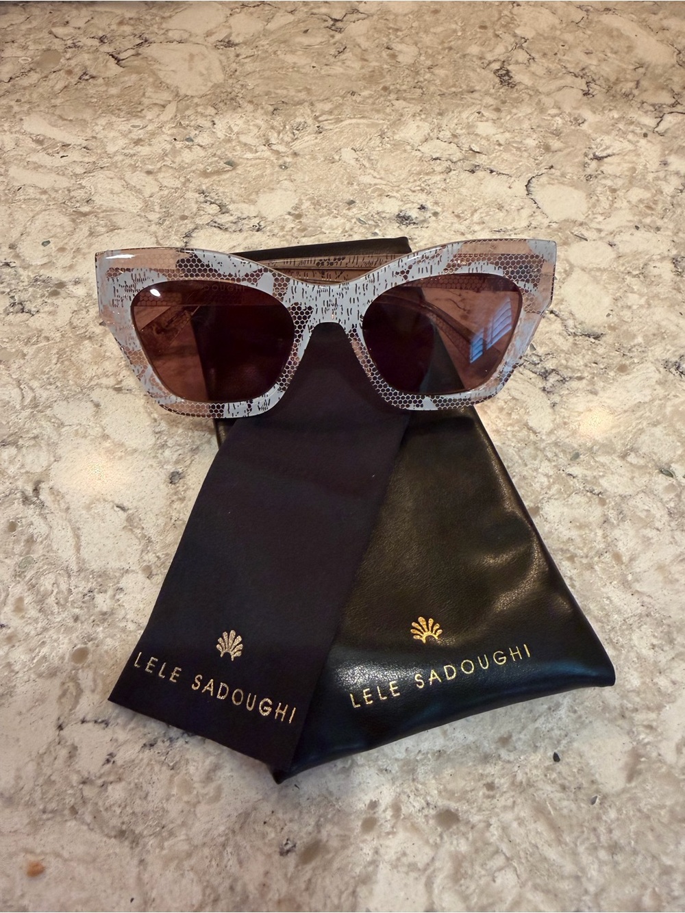 Lele Sadoughi Lido Lace sunglasses
